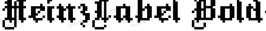 HeinzLabel Bold字体转换